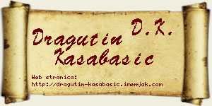 Dragutin Kasabašić vizit kartica